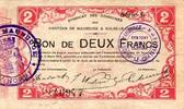 France 2 Francs County 59 - MAUBEUGE - SOLRE-LE-CHATEAU - BON DE 2 FRANCS - 11/03/1915 -