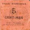France 5 Centimes County 59310 - ORCHIES - 5 CENT VOUCHER -