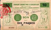 France 10 Francs County 59 - VALENCIENNES - EMPRUNT GARANTI - VOUCHER FOR 10 FRANCS - MAY 1916 - SERIES 18 -