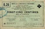 France 25 Centimes County 59730 - SOLESMES - BEARER VOUCHER - 25 CENTIMES - 4TH ISSUE -