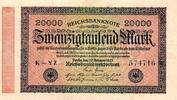 Allemagne 20.000 Mark GERMANY - PICK 85 - 20 000 MARK - 20/02/1923 -
