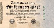 Allemagne 500 Mark GERMANY - PICK 74 c - 500 MARK - 07.07.1922 -