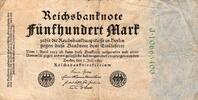 Allemagne 500 Mark GERMANY - PICK 74 c - 500 MARK - 07.07.1922 -