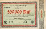 Allemagne 500.000 Mark GERMANY - KELLER 1 b - NOTGELD - AACHEN - 500,000 MARK - 07/20/1923 -