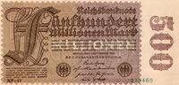 Allemagne 500.000.000 Mark GERMANY - PICK 110 d - 500.000.000 MARK - 01/09/1923 -