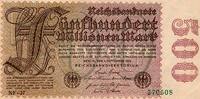 Allemagne 500.000.000 Mark GERMANY - PICK 110 d - 500.000.000 MARK - 01/09/1923 -