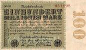 Allemagne 100 Millionen mark GERMANY - PICK 107 f - 100 MILLIONEN MARK - 22/08/1923 -