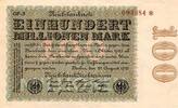 Allemagne 100 Millionen mark GERMANY - PICK 107 d - 100 MILLIONEN MARK - 22/08/1923 -