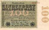 Allemagne 100 Millionen mark GERMANY - PICK 107 d - 100 MILLIONEN MARK - 22/08/1923 -
