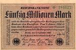 Allemagne 50.000.000 Mark GERMANY - PICK 109 b - 50 000 000 MARK - 01/09/1923 -