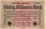 Allemagne 50.000.000 Mark GERMANY - PICK 109 b - 50 000 000 MARK - 01/09/1923 -