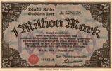 Allemagne 1 Million Mark GERMANY - STADT KÖLN - 1 MILLION MARK - 1923 - SERIE A -
