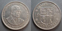 Ile Maurice 1 Roupie MAURITIUS - KM 55 - 1 RUPEE 1991 - Sir Seewoosagur Ramgoolam -