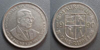 Ile Maurice 1 Roupie MAURITIUS - KM 55 - 1 RUPEE 1990 - Sir Seewoosagur Ramgoolam -