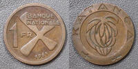 Congo 1 Franc CONGO - DEMOCRATIC REPUBLIC - KATANGA - KM 1 - 1 FRANC 1961 -