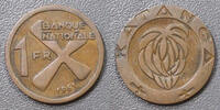 Congo 1 Franc CONGO - DEMOCRATIC REPUBLIC - KATANGA - KM 1 - 1 FRANC 1961 -