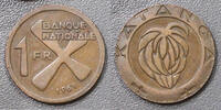 Congo 1 Franc CONGO - DEMOCRATIC REPUBLIC - KATANGA - KM 1 - 1 FRANC 1961 -