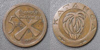 Congo 5 Francs CONGO - DEMOCRATIC REPUBLIC - KATANGA - KM 2 - 5 FRANC 1961 -