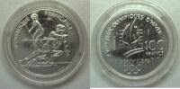 France 100 Francs France - 100 Francs 1990 - Pattern - Slalom - Albertville 92 - XVI Winter Olympics -