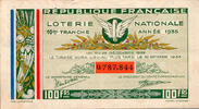 France 1935 FRENCH REPUBLIC - NATIONAL LOTTERY - 100 Frs - 10RD RANK - 1... 2.96 &pound;  +  13.12 &pound; shipping