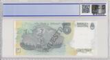 Argentina  5 Pesos Jose de San Martin - 1992 - Specimen - PCGS 66 OPQ UNC
