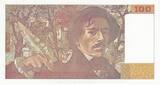 France  100 Francs Delacroix - 1990 - Serial S.188 - aUNC UNC