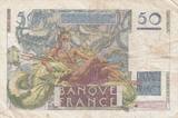 France 1951 50 Francs - Le Verrier 07-06-1951 - Serial S.178 - VF