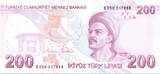 Turkey 200 turk lirasi 2020 200 Yeni Turk Lirasi - Pdt Ataturk - Yunus Emre - 2009 (2020-2021) - P.NEW UNC