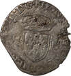 France  HENRY III - DOUZAIN WITH TWO H, 1st TYPE - 1577 I LIMOGES TB+/TTB