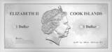 Cook Islands  Hong Kong - Skyline collection -1 Dollar Silver Colour 2017 BE ( belle épreuve)