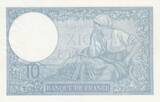 France 1940 10 Francs - Minerva - 07-11-1940 - Serial V.79082 UNC