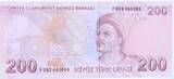 Turkey 200 turk lirasi 200 Yeni Turk Lirasi - Pdt Ataturk - Yunus Emre - 2009 (2023) - Serial F UNC