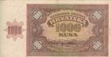 Croatia 1941 1000 Kuna - Young girl - Mountains - 26-05-1941 - Serial A VF