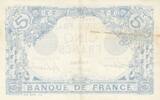 France 1916 5 Francs - Blue - 28-08-1916 - Serial D.13581 XF