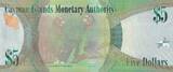 Cayman Islands  5 Dollars Elizabeth II and Turtles - Parrots - 2018 - Serial D.3 UNC