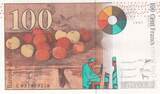France  100 Francs - Cezanne - 1997 - Serial C031 AU