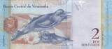 Venezuela 2012 2 Bolivares - Francisco de Miranda - Dauphins - 31-01-2012 - Letter J UNC