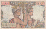 France 1949 5000 Francs Sea and Countryside - 03-11-1949 - Serial W.37 - F.48.02 FF+