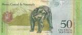 Venezuela 2015 50 Bolivares, Simon Rodriguez - Bear - 05-11-2015 - Serial AX UNC