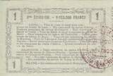 France 1916 1 Franc - Laon - Regional Coupon - 16-06-1916 - Serial 19 XF