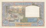 France 1941 20 Francs Science and Labour - 28-08-1941 Serial R.5543 - XF