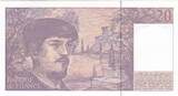 France  20 Francs - Debussy - 1990 - Serial L.028 UNC