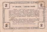 France 1916 2 Francs - Laon - Regional Coupon - 16-06-1916 - Serial 8 VF