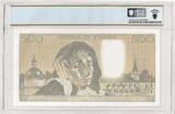 France 1988 500 Francs - Pascal - 03-03-1988 - Serial C.273 - PCGS 66 PPQ UNC