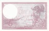 France 1939 5 Francs - Purple - 27-07-1939 - Serial O.59297 - P.79 AU
