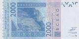 West AFrican States  2000 Francs - Mask - Fishs - 2023 - Letter D Mali UNC