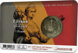 Pièce Belgium 1 franc Copper-Nickel 1950-1988 VF