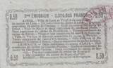 France 50 centimes 1916 50 Cents - Laon - Regional Coupon - 16-06-1916 - Serial 40 XF+