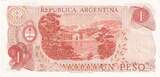 Argentina 1970-73 1 Peso General Manuel Belgrano - Bariloche-Llao-Llao - Serial F UNC
