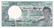 New Hebrides 500 francs 500 Francs Fisherman - Marquises Islands - 1970 - Serial B.1 - AUNC - P.19a -